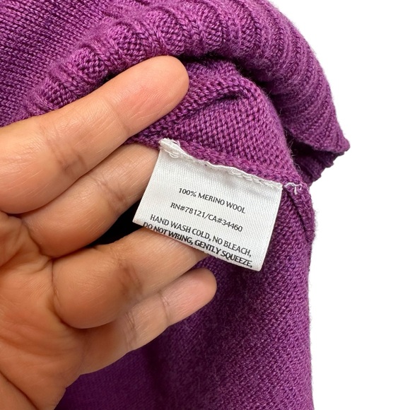 Eileen Fisher 100% Merino Wool Pullover Sweater Crew Neck Long Sleeve Small - Picture 8 of 11